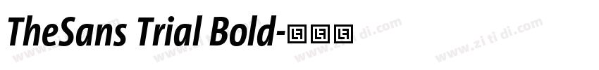 TheSans Trial Bold字体转换